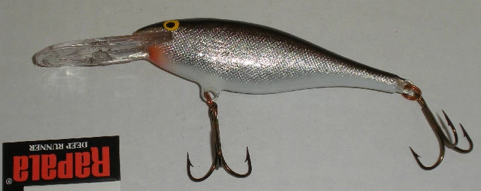 Rapala SR9S 3-1/2" Shad Rap 1/2 Oz Argento - Immagine 1 di 1