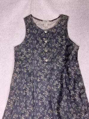 Vestido Vaina LL Bean Lana Multicolor Floral Sin Mangas Cremallera Cuello Barco Mujeres Talla 10 Foto 1 de 4