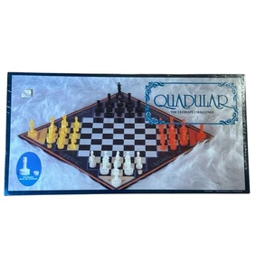 QUADULAR The Ultimate Challenge Chess-Like Strategy Game 1987 Vintage SEALED NEW - Picture 1 of 16