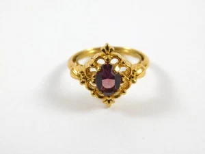 Anello vintage Avon in pizzo veneziano tono oro misura 8,75 - Foto 1 di 4