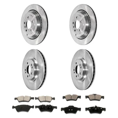 For Mercedes-Benz ML350 08-11 DuraGo Plain Front & Rear Brake Kit w Ceramic Pads Foto 1 de 4