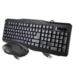 Retail iMicro Modern Series USB Wired English deluxe Keyboard and Mouse Combo - Picture 1 of 1