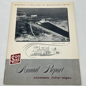 Soo Line Railroad Company 1958 Annual Report Railroad Ephemera - Picture 1 of 8