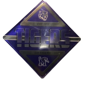 Letrero de metal 12 X 12 Memphis Tigers sellado nuevo - Imagen 1 de 2