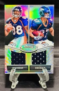 2010 Topps Bowman Sterling DEMARYIUS THOMAS / DECKER Rookie Dual Patch #09/25 - Picture 1 of 2