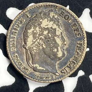1843-B France 1/4 Franc Lot#T7158 Silver! Nice! - Picture 1 of 2