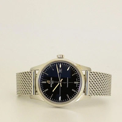 [OH] Breitling Transocean automático acero esfera negra para hombre 43 mm - A036B91OCA - Foto 1 de 4