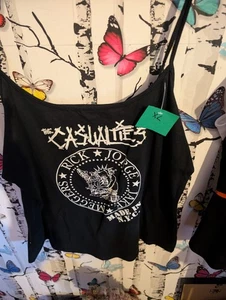 LADIES VEST TOP Punk - Casualties - XL - Picture 1 of 1
