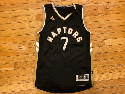 Authentic Toronto Raptors NBA Basketball Jersey Kyle Lowry Adidas Swingman Small Cover