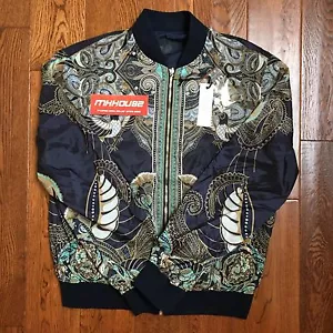 Versace Collection Baroque Reversible Bomber Jacket Supreme Kith L US 41R EU 52R - Picture 1 of 12