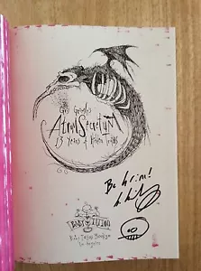 SIGNED & DOODLED Atrum Secretum 13 Years of Hidden Truths Gris Grimly + Pic HC - Picture 1 of 12