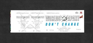 RARE / TICKET BILLET DE CONCERT - WORLDS APART : LIVE A PARIS ( FRANCE ) 1997 - Picture 1 of 4