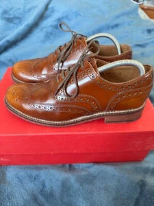 grenson stanley tan brogues men shoes 8uk. - Picture 1 of 8