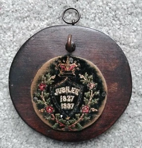 Hand-mounted Queen Victoria Jubilee Patch -- one of a kind - Bild 1 von 3