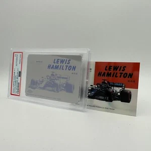 1/1 Black Printing Plate Lewis Hamilton #54W-2 - Topps Chrome 2020 F1 - PSA Auth - Picture 1 of 4