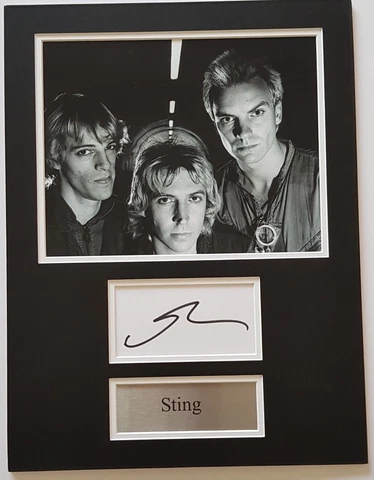 STING Signed 16x12 Photo Display THE POLICE & QUADROPHENIA COA Cover