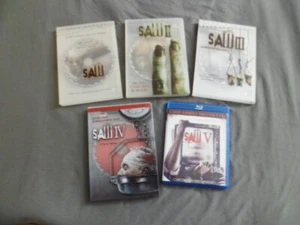 Saw 1-5 Collection Lot of 5 Individual DVD & BluRay ~Tobin Bell ~Donnie Wahlberg - Imagen 1 de 10