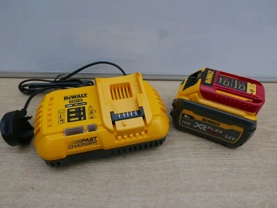 DeWalt DCB118 54V 18V Fast Charger 240v + DCB546 6 ah xr Flexvolt Battery