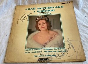 I Puritani signed opera album Pierre Duval - Renato Capecchi - Ezio Flagello - Picture 1 of 6