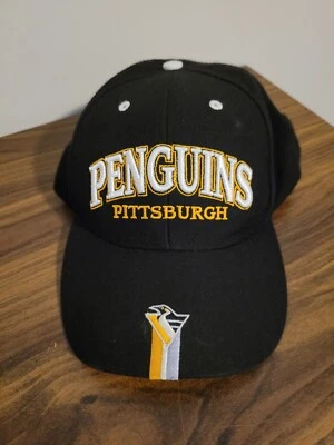 Sombrero de Colección Pittsburgh Penguins Twins Enterprise Negro NHL Licencia Oficial Foto 1 de 4
