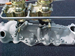 ENLACE DE CARBURADOR HOT ROD PARA 94 HOLLEY DOBLE CARBOHIDRATOS CABEZA PLANA (CL-2 X 2-94-P) - Imagen 1 de 1