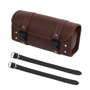 Motorcycle Tool Bag Handlebar Bags Cycling Luggage Bag Waterproof PU Leather ... - Picture 1 of 9