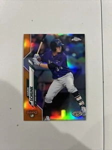 2020 Topps Pro Debutto Cromo Arancione Rifrattore #PDC-101 Aaron Schunk Rockies /25 - Foto 1 di 2