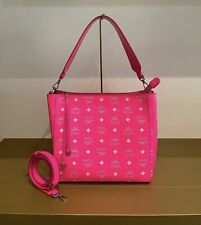 Price Firm! MCM Neon Pink Medium Leather Hobo Bag Brand NEW W/TAGS! $850+ Tax