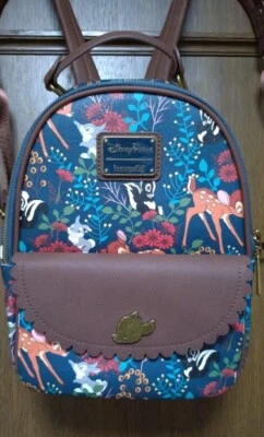 Loungefly Bambi Tonuske Flower Rucksack Disney Store Japan Gebraucht - Bild 1 von 4