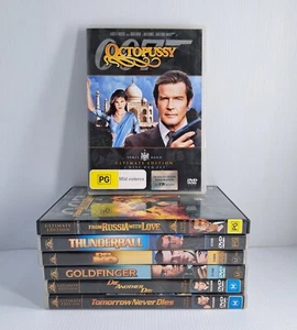 007 James Bond DVD Bulk Lot 7 X Movies Action Region 4 PM1Z - Picture 1 of 24