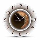 Cup of Coffee with Foam Decorative Silent Wall Clock Kitchen Decor Coffee8084