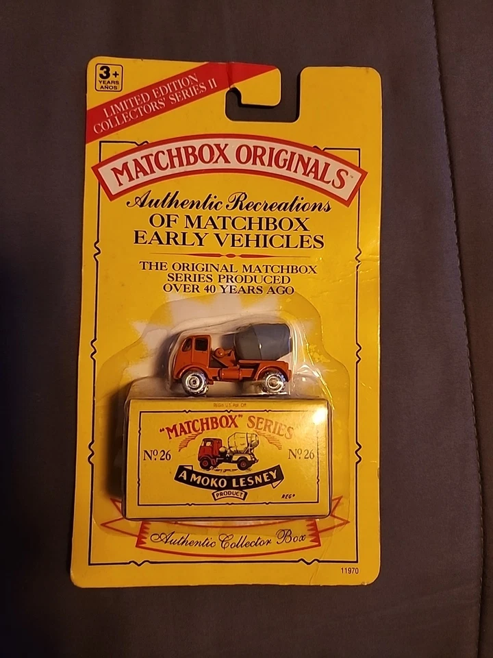 Matchbox Originals 1992 Authentic Recreations Cement Truck Series II No. 26