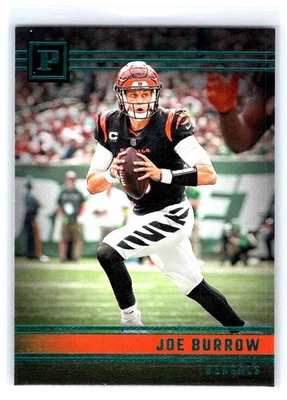2022 Panini Chronicles #PA-34 Joe Burrow Panini Teal - Image 1 of 2