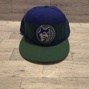 Minnesota Timberwolves Hat Snapback Cap Blue Green NBA Basketball - Picture 1 of 6