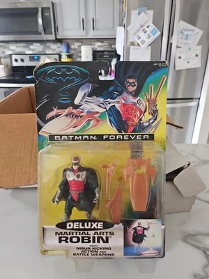1995 Kenner Batman Forever Martial Arts Robin Action Figure NEW Box Wear  - Изображение 1 из 4