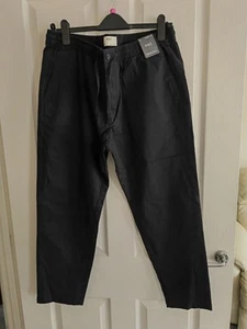 BNWT Men Navy Chino Trousers Size XL Short 29in Waist 39-41 Inch - Picture 1 of 8