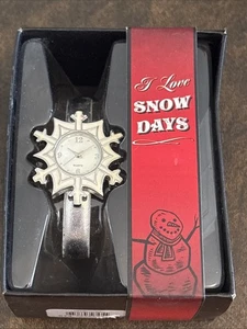 “I Love Snow Days” Snowflake Watch NIB - Imagen 1 de 4