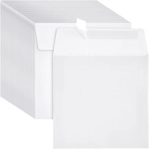 Best Paper Greetings Square Envelopes - 5.5 In x x Inches, White - Picture 1 of 8