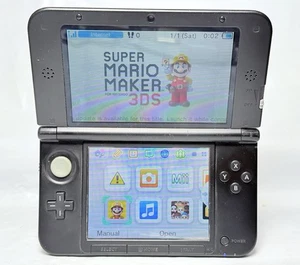 Nintendo 3DS XL Portable Gaming Console - Red & Black With Mario Maker - Picture 1 of 7