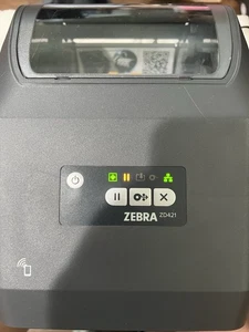 Zebra ZD421 transfer Printer bluetooth Ethernet USB ZD4A042-30EE00EZ - Picture 1 of 5
