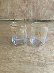 2er Set Corelle Butterfly Gold 4oz Saftgläser - Bild 1 von 7