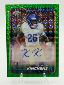 2024 Topps Cromo Kamren Kinchens Verde Geométrico Novato Automático/99 LA Rams - Imagen 1 de 2