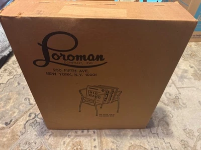 Vintage Mid Century Metal Wire Record Album Vinyl LP Holder Stand Rack New In Bx - Image 1 of 4