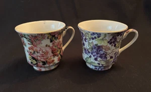 Darice Teetassen Blumen und Beeren 2er Set - Bild 1 von 4