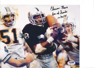 Foto firmada por Clarence Davis Oakland Raiders 8x10 PSA Sea of Hands - Imagen 1 de 1