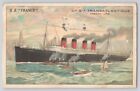 Carte Postale Navire Vapeur SS France French Line Cie Gle Transatlantique 1912