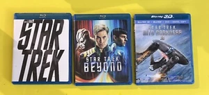 STAR TREK TRILOGY -STAR TREK , INTO DARKNESS, BEYOND (3D, BLURAY DVD) LIKE NEW - Picture 1 of 16