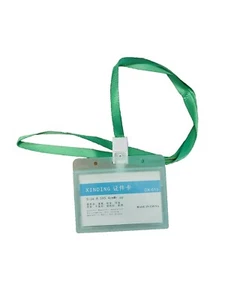 ID Holder Double Side School Work Office ID Card Identity Badge Holder & Lanyard - Picture 1 of 4