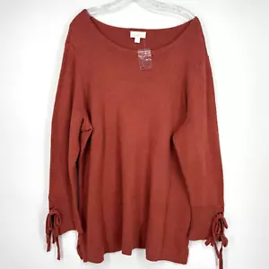 Belle Kim Gravel Damen 3X Pullover Tunika Pulli Zimt Rosa Bindeärmel - Bild 1 von 8