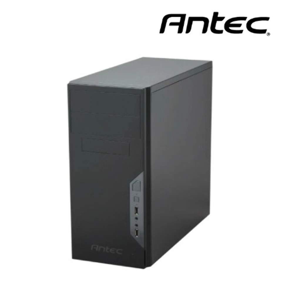 Antec VSK3500 mATX Business Office Case w/ true 500w PSU. 2x 5.25' ODD Bay, 3.5' - Image 1 of 3
